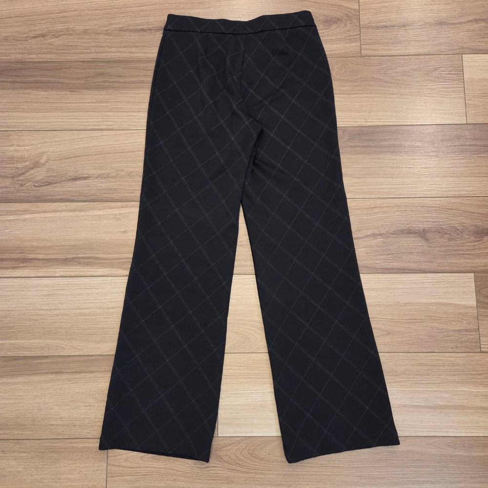 NEW YORK & COMPANY Black White Plaid Trousers size S - Picture 2 of 6